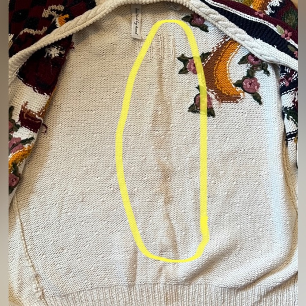 Vintage floral knit sweater - Picture 8 of 11